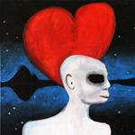 Loveheart Head 1,acrylic on canvas