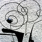 Gossips, 1.2x0.3x0.3m, recycled steel