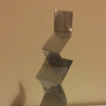 Small aluminium abstract sculpture  by Robert McCubbin