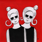 White Hair Twins 1