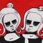 White Hair Twins 9
